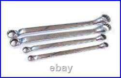 Snap-on Tools 4pc 12-Point Metric Flank Drive 10º Offset Box Wrench Set