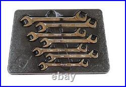 Snap-on Tools SVSM807A 7pc Metric 30°/60° Flank Drive Plus Open-End Wrench Set