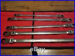 Snap-on Tools USA NEW Metric Flex Head High Perf Ratcheting Wrench Set XFRM705