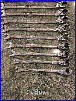 Snap-on Tools USA NEW Metric Ratcheting Wrench Set 6-19 Soxrrm710 + Soxrrm704