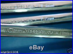 Snap-on XDHFM606 10 to 20 mm 12-pt box End Wrench Set LONG 0 Offset OFFset