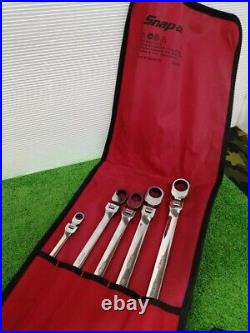 Snap-on XFRM705 5pc 12-Point Metric Flank Drive W Flex Ratcheting Box Wrench Set
