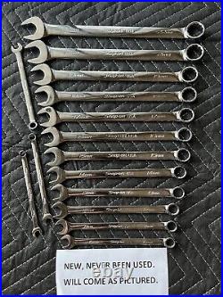 Snap on combination wrench set metric flank drive plus NEW 7-19, 21, 22mm