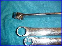 Snap on high performance metric box end wrench set long pull