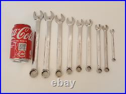 Snap-on tool combination wrench set metric set of 9