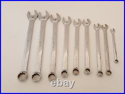 Snap-on tool combination wrench set metric set of 9