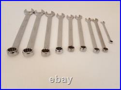 Snap-on tool combination wrench set metric set of 9