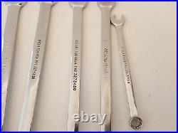 Snap-on tool combination wrench set metric set of 9