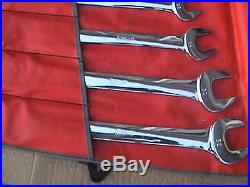 Snap on tools 11 piece metric 7mm-32mm open end wrench set C116B