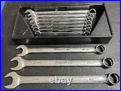 Snap on wrench set metric combination flank drive plus