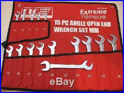 Special 2 Open End 4-Way Angle Wrench Sets SAE & Metric Extreme Torque Line