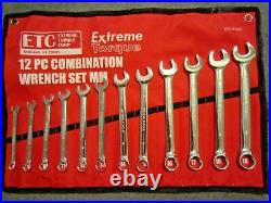 Special 2 Six point Combination Wrench Sets SAE 3/8 to 1 & Metric 8-19 mm 6 pt