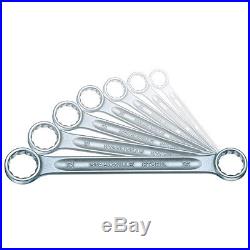 Stahlwille 7pc Metric Flat Double Ended Dwarf Ring Spanner Set 8-22mm 21/7
