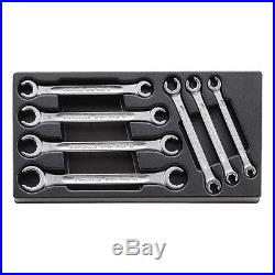 Stahlwille 7pc Metric Open Ring Flare Nut Spanner Set 8x10-19x22mm ES 24/7