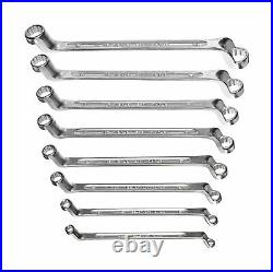 Stahlwille Wrenches Offset Double Ended Ring Spanner Set Metric 8 Pcs Chrome New