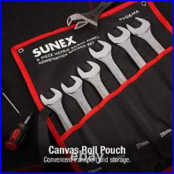 Sunex 9606MA 6 Piece Raised Panel Combination Wrench Set Raised Panel CRV