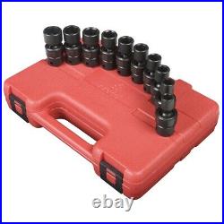 Sunex Tools 3657 10 Piece 3/8 Drive Metric Universal Imp Socket Set
