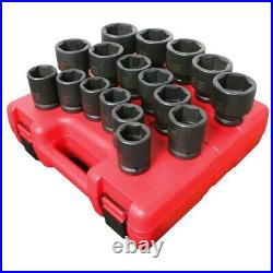 Sunex Tools 4684 17 pc. 3/4 Dr. Heavy Duty Metric Imp Socket Set