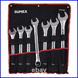 Sunex Tools 9707M Jumbo Metric Combination Wrench Set, 7Piece Includes Roll