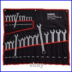 Sunex Tools 9917MPR FULLY POLISHED METRIC COMBINATION WRENCH SET (25 PC)