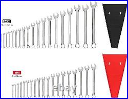 TEKTON Combination Wrench Set, 38-Piece (1/4 1-1/4 in, 6-24 mm) WCB91302