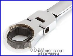 TEKTON Long Flex Ratcheting Box End Wrench Set, 6-Piece (8-19 mm) Holder
