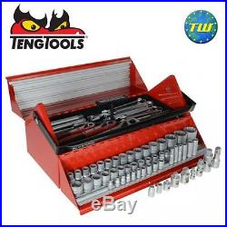 Teng TC187 187pc Mega Rosso Tool Kit in 1/4 3/8 1/2 Set in Cantilever Tool Box