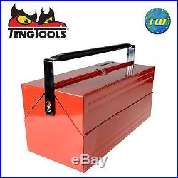 Teng TC187 187pc Mega Rosso Tool Kit in 1/4 3/8 1/2 Set in Cantilever Tool Box