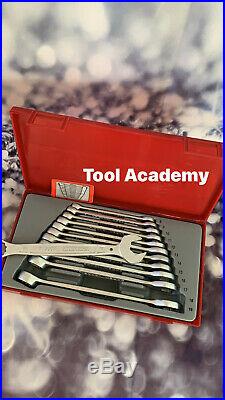 Teng Tool Anti Slip Combination Spanner Wrench Set 8mm 19 mm + Case