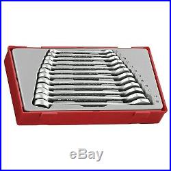 Teng Tool TT8012 Anti Slip Combination Spanner Wrench Set 8 19 mm In Tray Case