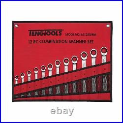 Teng Tools 6512RSMM 12 Piece 8 to 19mm Ratcheting Combination Spanner Set
