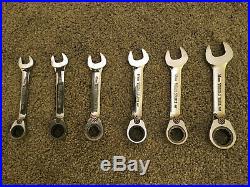 Tona (Mac Tools) Stubby Ratchet Spanner Wrench Set