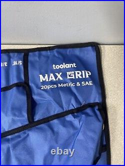 Toolant Max Grip 20 Piece Metric/SAE Ratcheting Wrench Set Genuine OEM