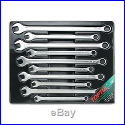 Toptul 10 Piece 15° Offset Extra Long Combination Wrench Set 10 19mm