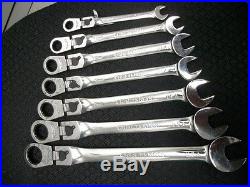 USA Craftsman 14 Piece Locking Flex Head Ratcheting Wrench Set Sae And Metric