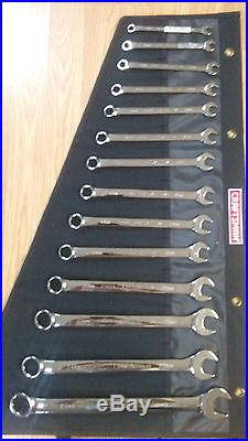 USA Made CRAFTSMAN INDUSTRIAL- METRIC 14pc Full Polish COMBINATION WRENCH SET mm
