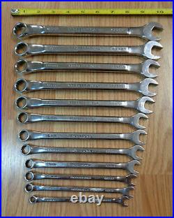 USA Made CRAFTSMAN PROFESSIONAL METRIC WRENCH SET Polished mm Combination 12pc