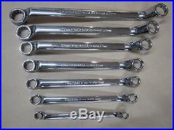 USA Made Craftsman 7 Pc Full Polished Deep Offset Wrenches Metric MM