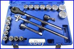 Us Pro 20pc 3/4 Dr 12pt Socket Wrench Set 19 50mm 1383