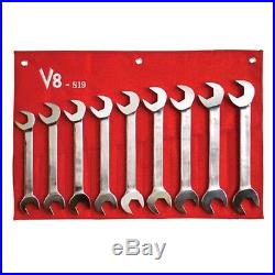 V8 Tools 819 9pc Metric Jumbo Angle Wrench Set