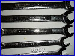 Vintage Craftsman 16 PIECE Metric + SAE Wrench Set USA 944763 VA SERIES BIN