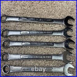 Vintage Craftsman Metric Combination Wrench Set 6mm to 19mm VA USA- Very Clean
