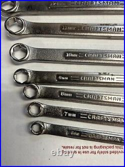 Vintage Craftsman VA USA 14pc METRIC 6 Point Combination Wrench Set 6-19mm