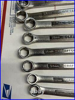 Vintage Craftsman VA USA 14pc METRIC 6 Point Combination Wrench Set 6-19mm