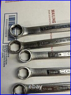 Vintage Craftsman VA USA 14pc METRIC 6 Point Combination Wrench Set 6-19mm