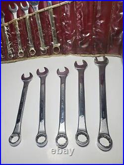 Vintage Made in USA HUSKY Hand Tools Combination Wrench Set Metric 12 Pc 9-20mm