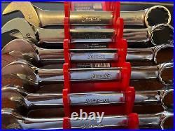 Vintage Snap-on Tools 10pc 10-19mm Metric 12pt Short Combination Wrench Set USA