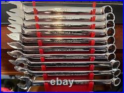 Vintage Snap-on Underline Metric Combination Wrench Set OEXM710 10-19mm 12 Pt