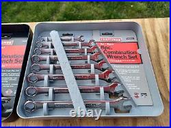 Vtg NOS CRAFTSMAN 16pc METRIC 46892 & SAE 46891 6pt. Combination Wrench Set USA