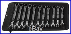 WERA 05020013001 Ratcheting Wrench Set, Metric, 6 pt, 11 PC